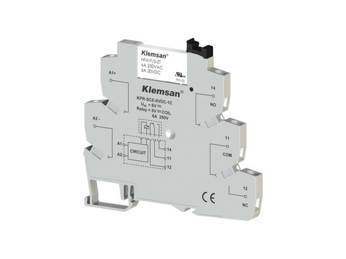 270794 | Klemsan | KPR-SCE-6VDC-1C, Интерфейсное реле, 6A