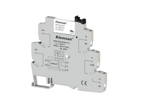 270814 | Klemsan | KPR-SCE-24VDC-1C, Интерфейсное реле, 6A