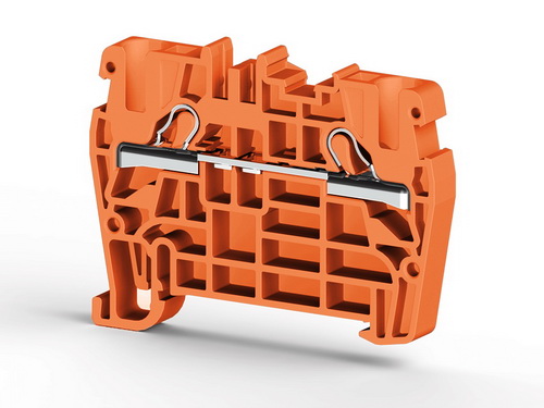 307117 | Klemsan | Клеммник пружинный быстрозажимной (Push in), 4 мм.кв. (оранжевый), PYK4