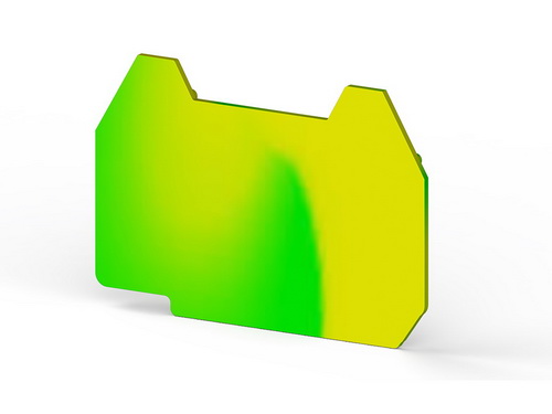 444132T | Klemsan | Концевой сегмент на клеммники AVK 2,5 CCT, (зеленый),  NPP AVK2,5CC T