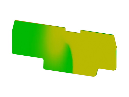 446652T | Klemsan | Концевой сегмент на 4-х выв. клеммники PYK 1,5MCT (желт.-зел.), NPP PYK 1,5MCT
