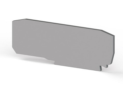 450219 | Klemsan | Концевой сегмент на клеммники YBK 2,5A, (серый),  NPP YBK 2,5A