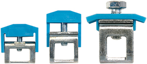 525371 | Klemsan | Шинный зажим для шин 10х3мм, 0,5-4 мм.кв., (синий), IBK4