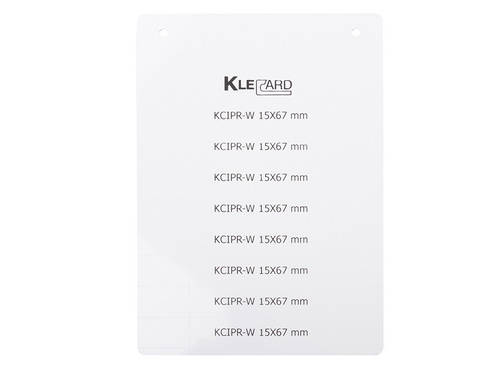 808555 | Klemsan | KCIPR-W 15X67, Маркировка для электрощитов и компонентов, Жесткие ПВХ, 15X67, Белый, Размер карты 116x165 мм