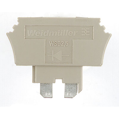 1058560000 | Weidmuller | Штекер с диодом - WSD 2.5/D-/+ WTR2.5
