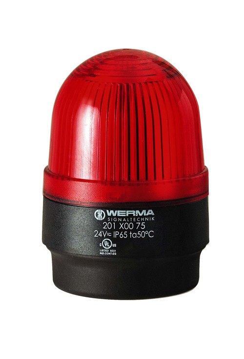201.100.67 | WERMA | Светодиодный маяк пост. свечения BM 115В AC красный