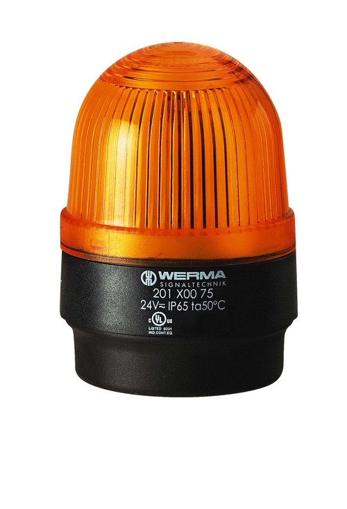 201.300.67 | WERMA | Светодиодный маяк пост. свечения BM 115В AC жёлтый