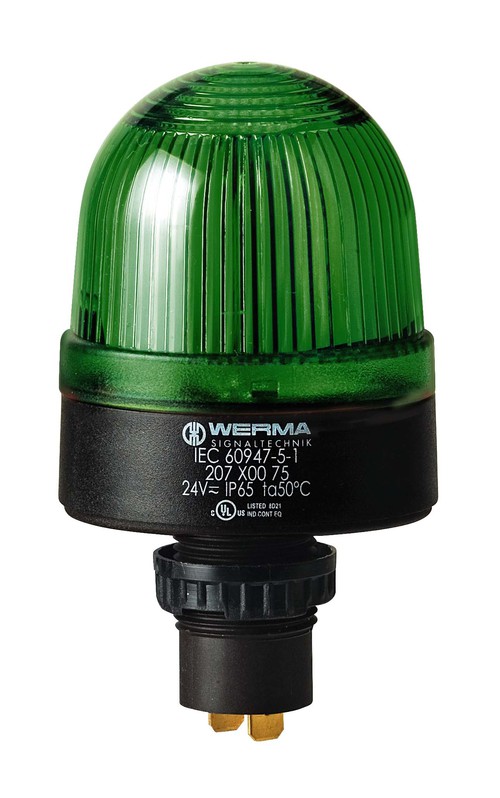 207.200.67 | WERMA | Светодиодный маяк пост. свечения EM 115В AC зелёный