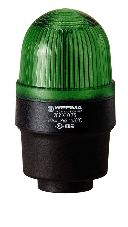 209.210.67 | WERMA | Светодиодный маяк пост. свечения RM 115В AC зелёный