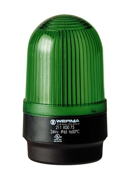 211.200.67 | WERMA | Светодиодный маяк пост. свечения BM 115В AC зелёный