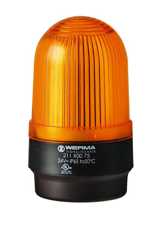 211.300.67 | WERMA | Светодиодный маяк пост. свечения BM 115В AC жёлтый