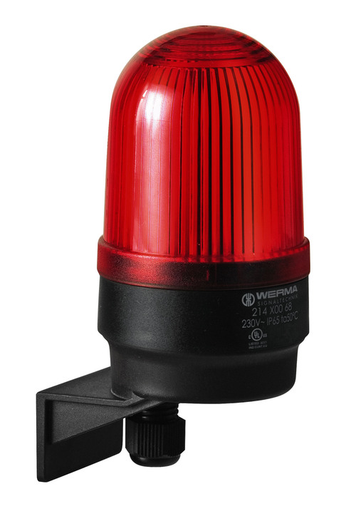 214.100.68 | WERMA | Светодиодный маяк пост. свечения WM 230В AC красный