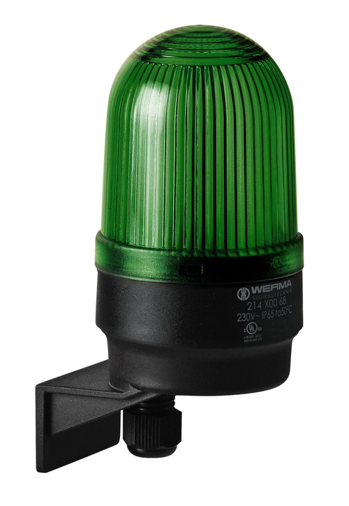 214.200.68 | WERMA | Светодиодный маяк пост. свечения WM 230В AC зелёный