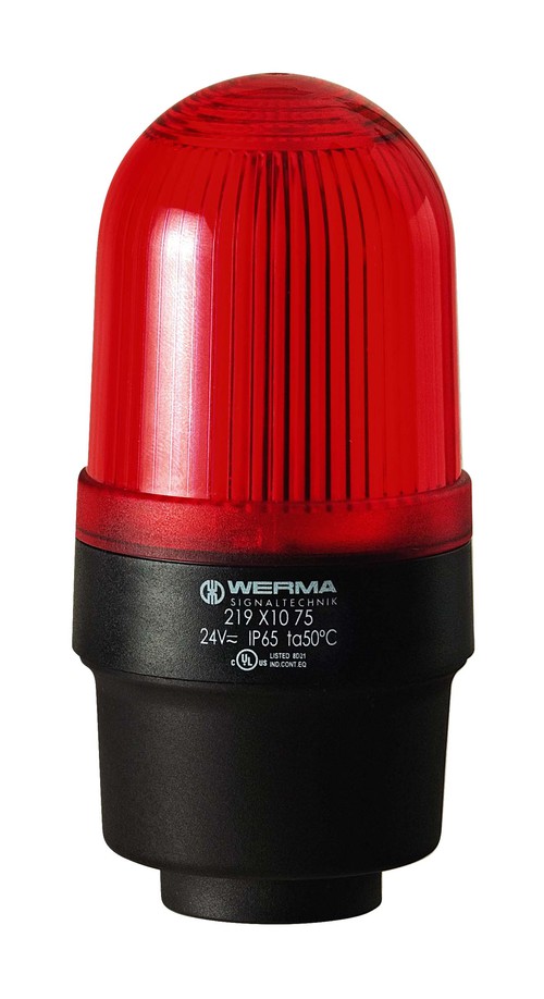 219.110.67 | WERMA | Светодиодный маяк пост. свечения RM 115В AC красный