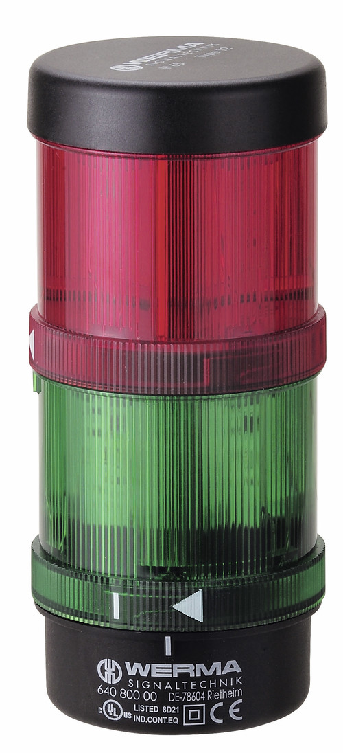 649.240.04 | WERMA | Сигнальная колонна KS71 BWM 24В AC/DC зелёный/красный